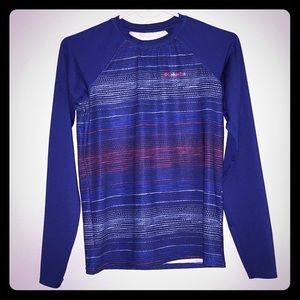 Girl’s EUC Columbia Size L (14/16) Swim Shirt-Blue